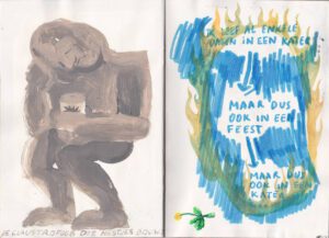Pieter Chanterie - Spread from daily sketchbook